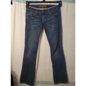 American Eagle Hipster Jeans Women's Size 4 Short Denim Blue Boho Flare Bell